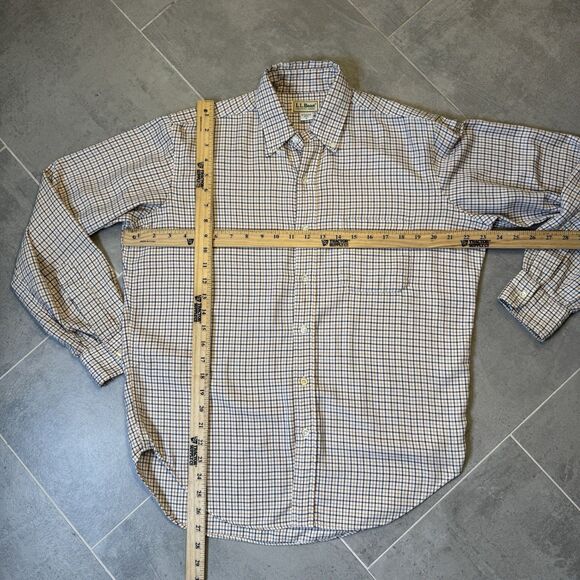 Vtg L.L. Bean Long Sleeve Button Up Shirt Mens Medium Freeport Maine USA - Picture 3 of 6